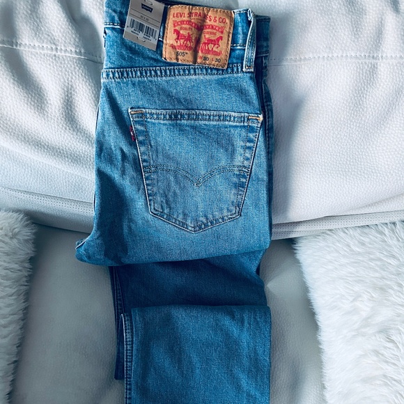 LEVIS 505™ REGULAR FIT MEN'S JEANS- BLACK KNIGHT, 30W x 30L - Picture 2 of 2